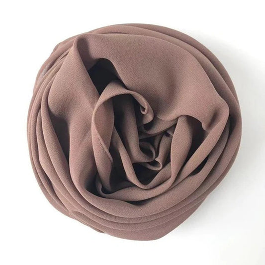 Pale Khaki Georgette Chiffon Hijab