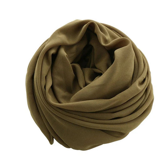 Olive Georgette Chiffon Hijab